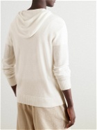 Johnstons of Elgin - Cashmere Hoodie - White