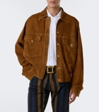 Versace Suede blouson jacket