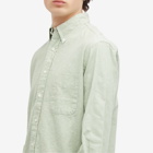 Gitman Vintage Men's Button Down Cotton Linen Shirt in Seafoam
