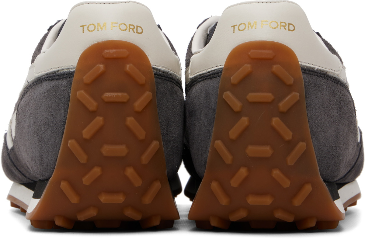 TOM FORD Gray Suede Mick Sneakers
