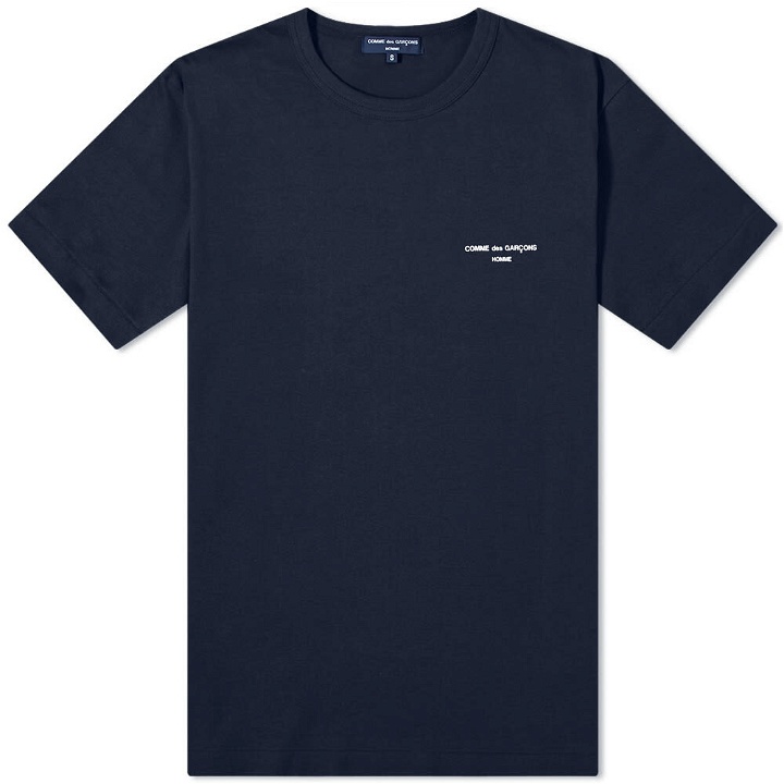 Photo: Comme des Garçons Homme Men's Logo T-Shirt in Navy