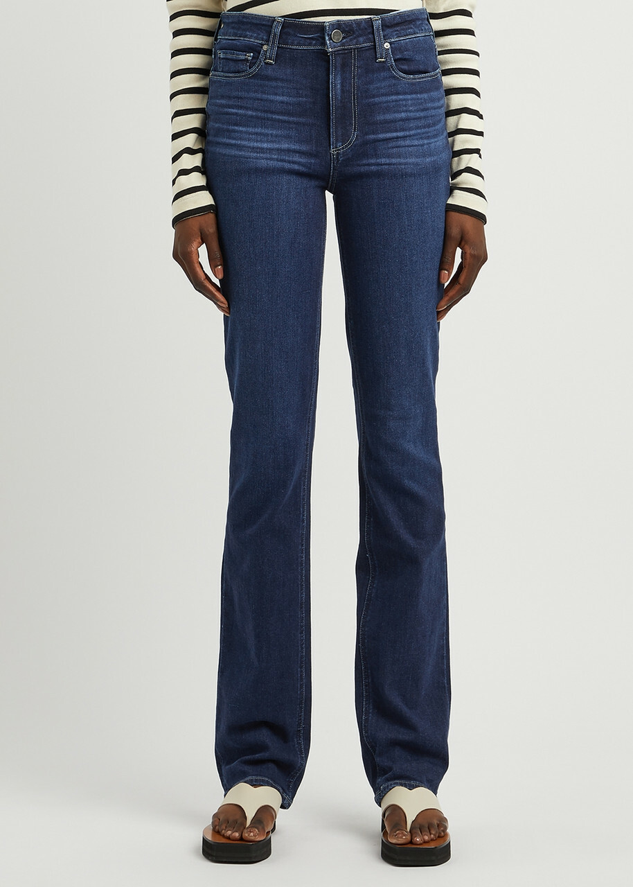 Paige Hoxton Transcend Straight-leg Jeans Dark Blue