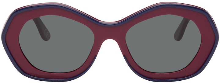 Photo: Marni Burgundy Retrosuperfuture Edition Ulawun Vulcano Sunglasses