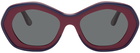 Marni Burgundy Retrosuperfuture Edition Ulawun Vulcano Sunglasses