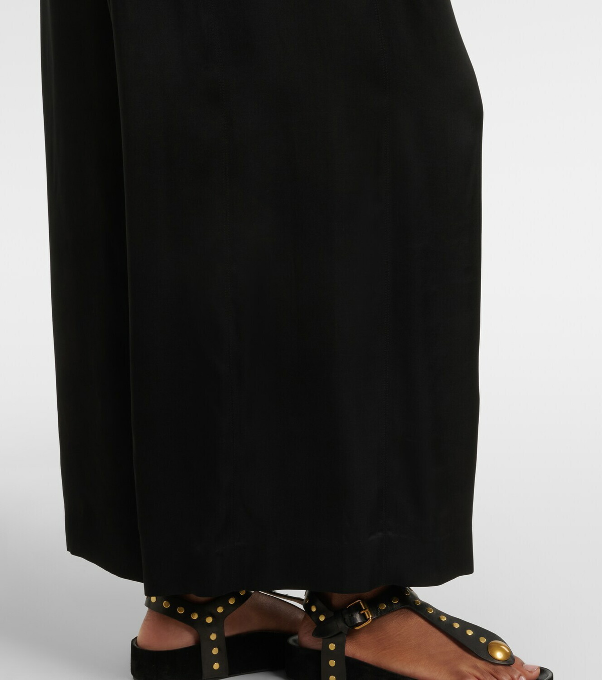 Isabel Marant Nolia satin wide-leg pants