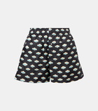 Loewe Clouds silk twill shorts
