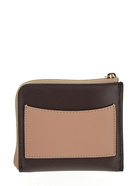 Stella Mccartney Logo Zip Card Holder