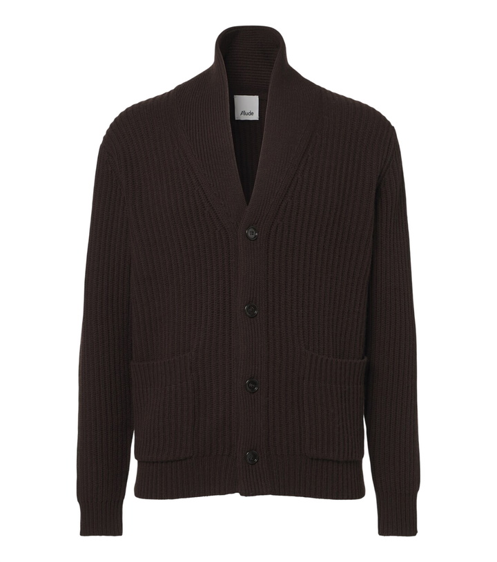 Photo: Allude Ribbed-knit wool and cashmere cardigan