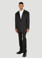 Satin Trimmed Tuxedo Suit Pants in Black