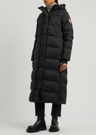 Canada Goose Women's Extra Small Black Alliston Quilted Feather-Light Shell Parka Coat Features a Drawstring Hood