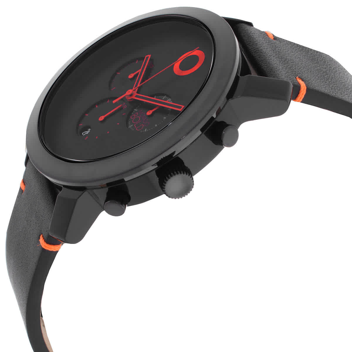 Movado Trend Impulse Chronograph Quartz Black Dial Mens Watch 3601068