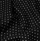 TOM FORD - Polka-Dot Wool, Silk and Cashmere-Blend Scarf - Black