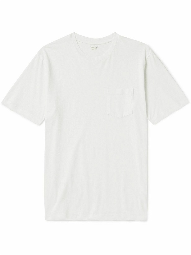 Photo: Hartford - Pocket Cotton-Jersey T-Shirt - White