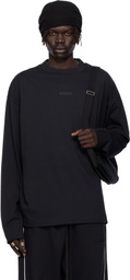 Fear of God ESSENTIALS Black Classic Fit Long Sleeve T-shirt