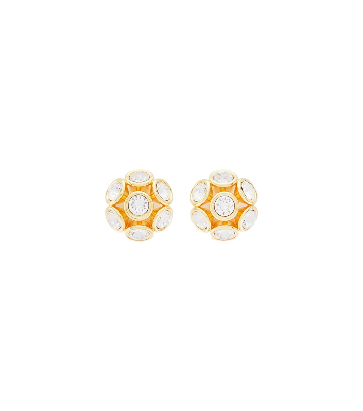 Photo: Oscar de la Renta Crystal-embellished clip-on earrings