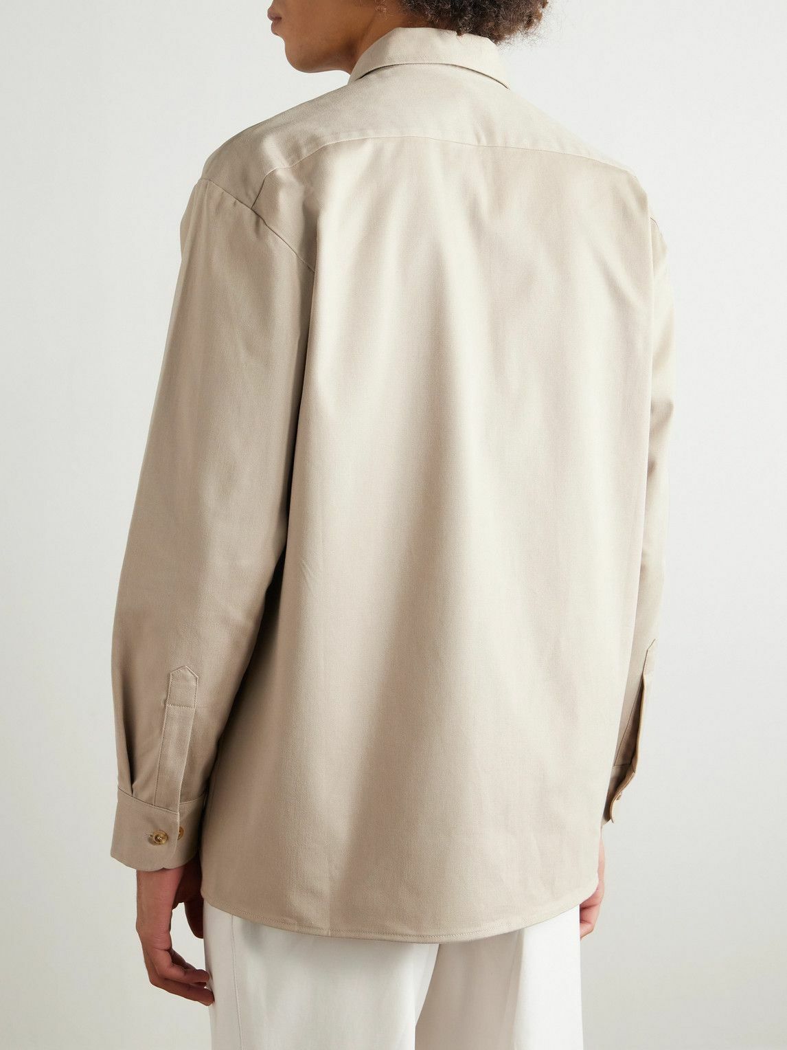 Ghiaia Cashmere - Cotton-Twill Shirt - Neutrals
