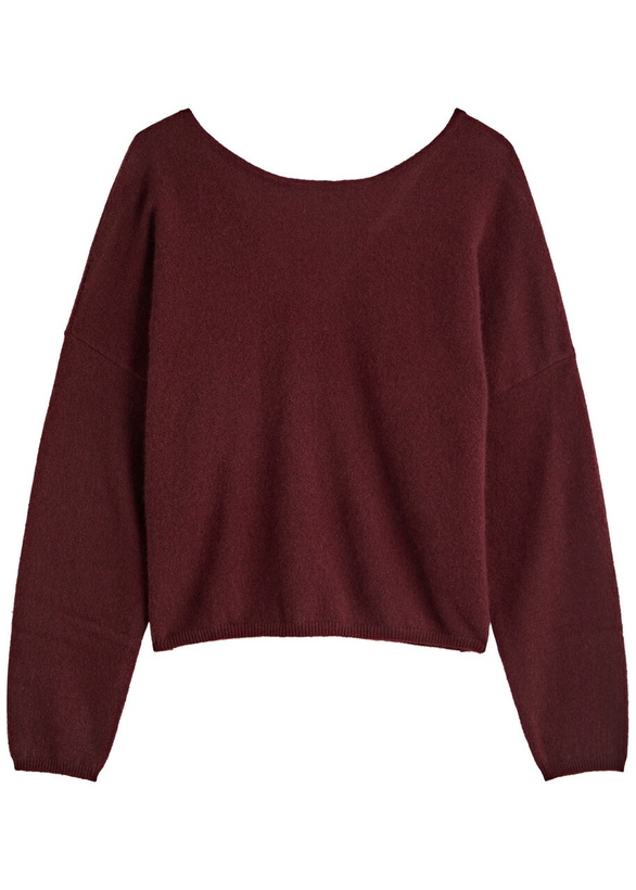 Photo: Crush Cashmere Nala Cashmere Jumper Burgundy