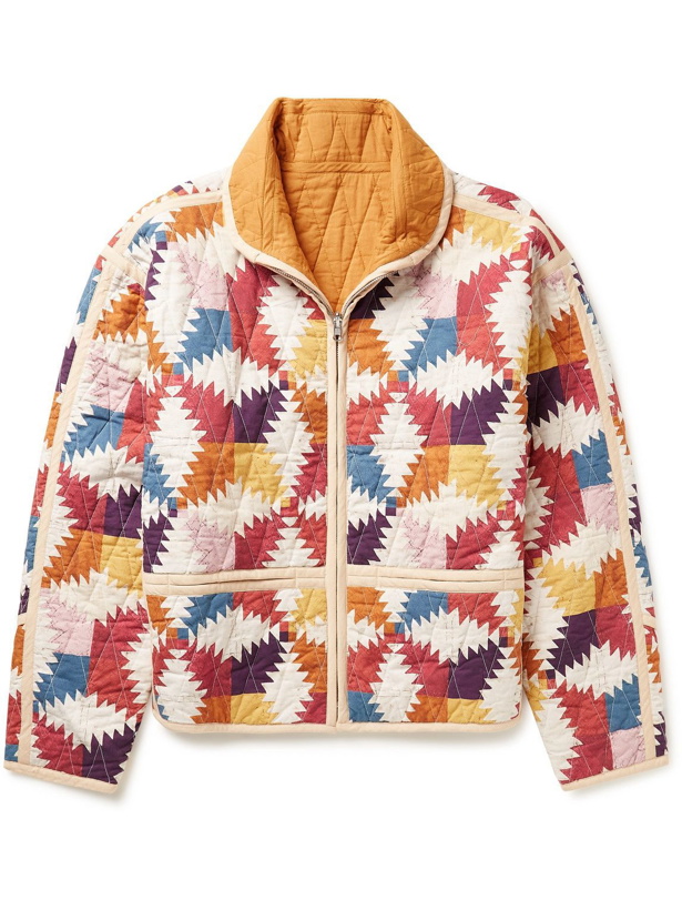 Photo: Isabel Marant - Hyanim Printed Reversible Quilted Cotton Jacket - Neutrals