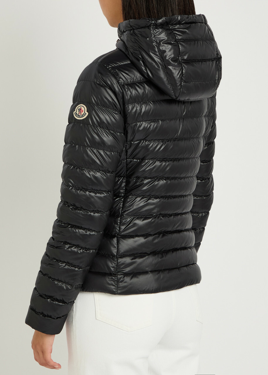 Moncler Igelhood Padded Hooded Nylon Jacket Black