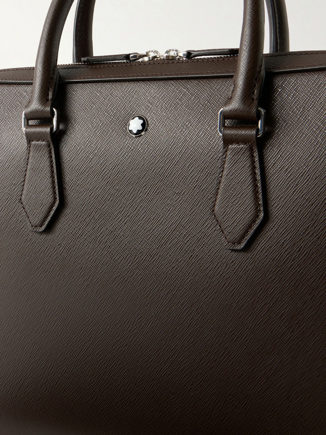 Montblanc - Logo-Appliquéd Textured-Leather Briefcase