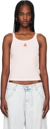 Palm Angels Pink 'Bear in Mind' Tank Top