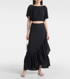 Eres Julia ruffled jersey beach cover-up