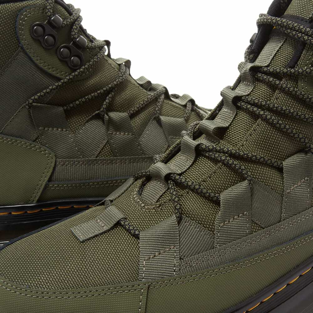 Dr. Martens Men's Boury 8-Tie Boot in Khaki Green Ajax/Khaki Green
