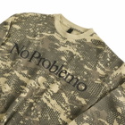 No Problemo Forest Waffle LS T-Shirt in Sand
