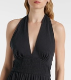 Heidi Klein Salis shirred cotton maxi dress