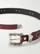 Enfants Riches Déprimés - 4cm Rat Chase Leather Belt - Burgundy