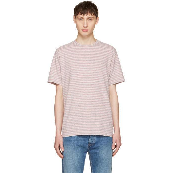 Photo: PS by Paul Smith Pink Small Stripe T-Shirt 