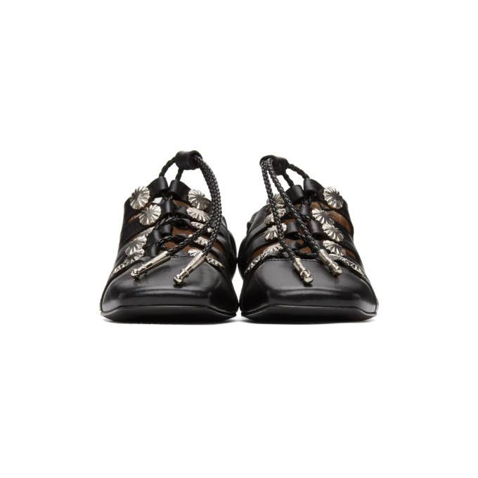 靴 TOGA PULLA Lace up shoes Black Lace-Up Oxfords by Toga Pulla on Sale
