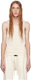 Fear of God ESSENTIALS Off-White Bonded Tank Top