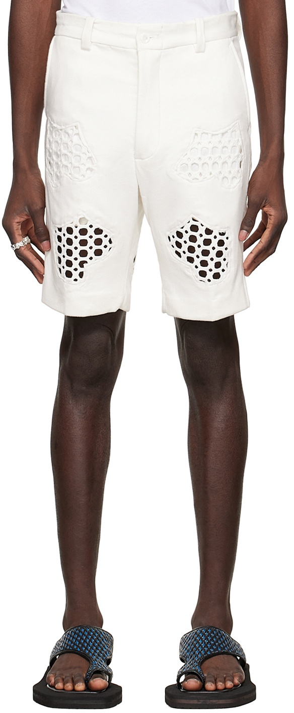 Tokyo James White Lace Shorts