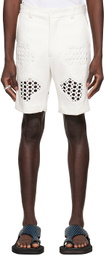 Tokyo James White Lace Shorts