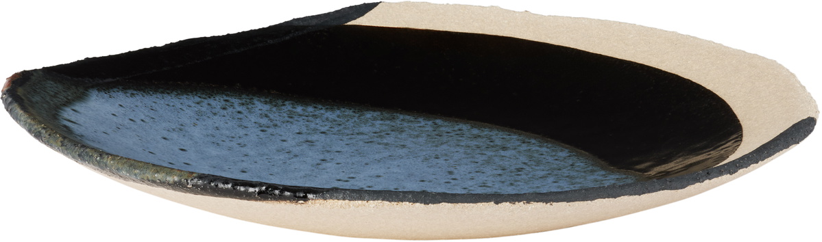 Jars Céramistes Blue & Black L Wabi Plate