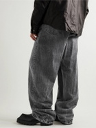 Balenciaga - Wide-Leg Organic Jeans - Black