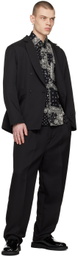 SOPHNET. Black Pleated Trousers