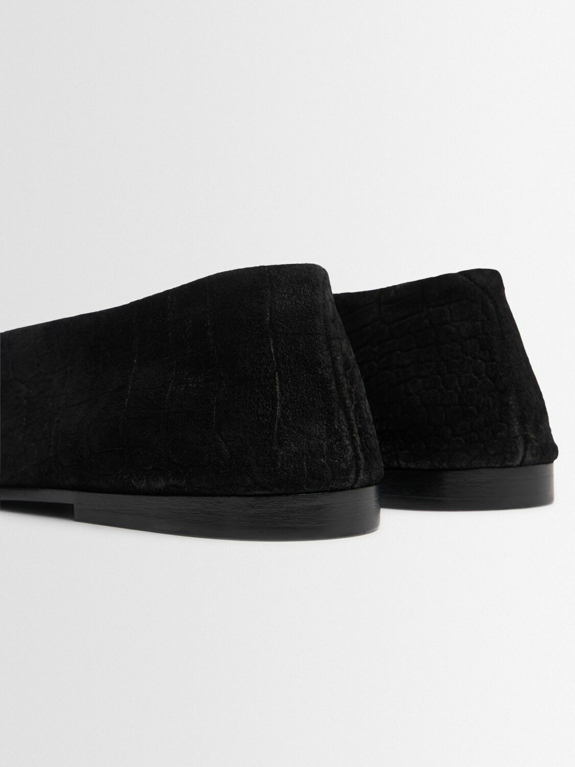 MARSELL Scivolo Embossed Suede Ballerina Flats