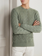 Ralph Lauren Purple label - Cable-Knit Cashmere Sweater - Green