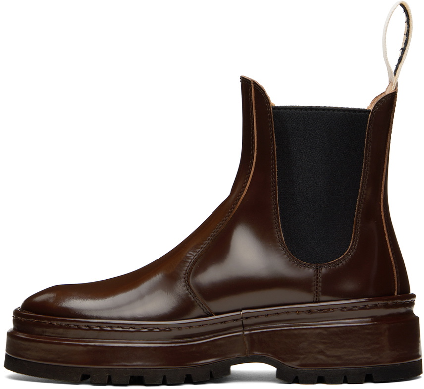 Jacquemus Brown Le Chouchou 'Les Chelsea Pavane' Chelsea Boots