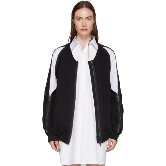 Ann Demeulemeester SSENSE Exclusive Black Roger Bomber Jacket Ann ...