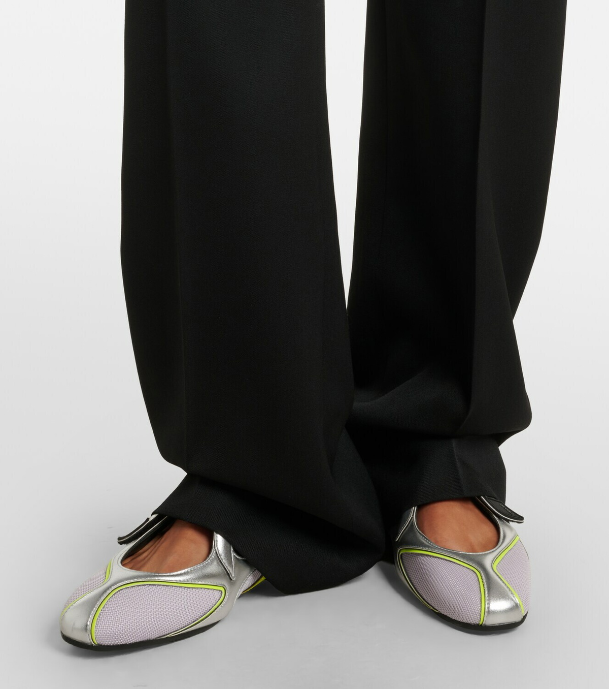 The Attico Virgin wool wide-leg pants