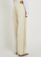 Rag & Bone Logan Panelled Wide-leg Jeans Cream