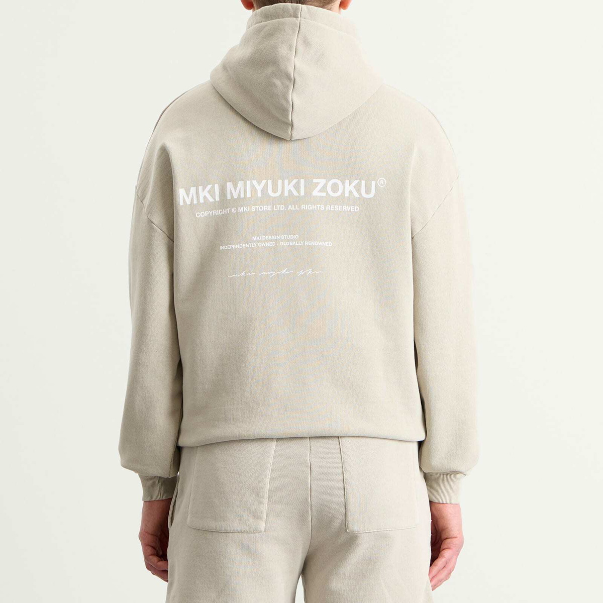 MKI Men's Design Studio Hoodie in Pigment Cement