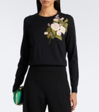 Carolina Herrera Embroidered wool sweater