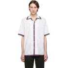 Gucci White Fil Coupe Multi Symbol Bowling Shirt