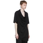 Julius Black Layered Neck T-Shirt