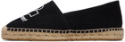 Isabel Marant Black Canae Cotton Espadrilles