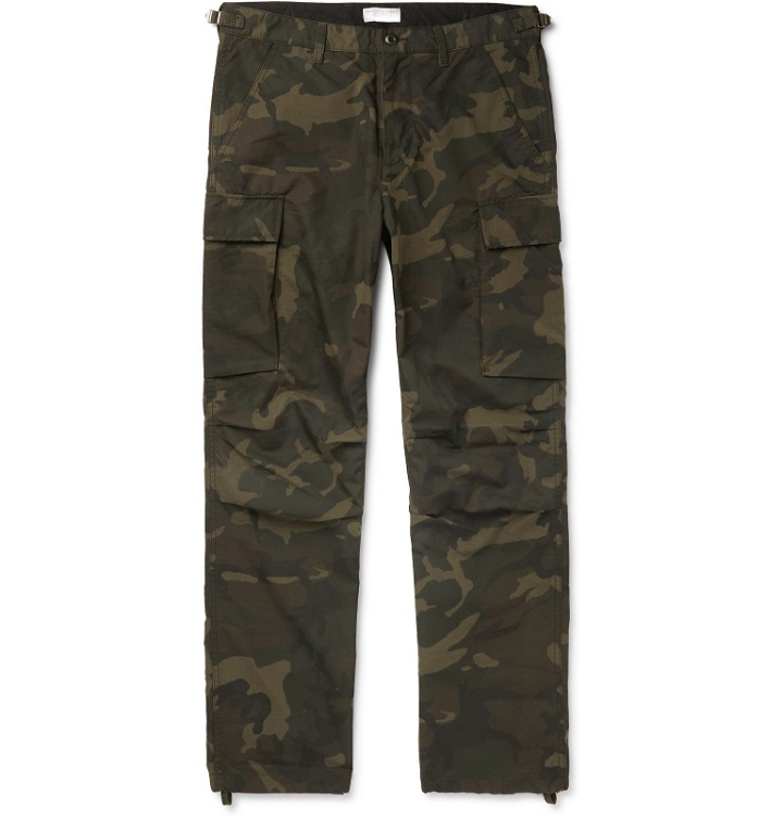 Photo: J.Crew - Camouflage-Print Cotton-Blend Ripstop Cargo Trousers - Green